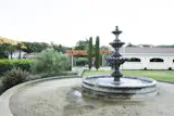 An attractive water feature greets guests at Jeriko Resort Estate and Winery in Hopland, California in southern Mendocino County.