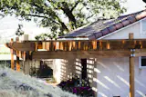 The casita where guests may stay during their visit to the winery and Hopland area. The redwood pergola adds warmth and beauty, while providing comfort and shade. 