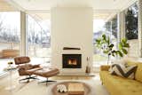 Living room  (wood burning fireplace!).