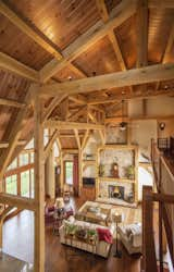 View of the living room from the loft