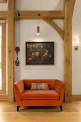 Living Room Quiet contemplation  Photo 14 of 16 in Timber Frame Hobby Barn by OakBridge Timber Framing