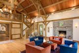 The timber frame structure allows for a big, open space, designed for entertaining.