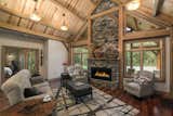 Living Room  Photo 2 of 16 in Modern Day Rustic Luxury Timber Frame Home by OakBridge Timber Framing