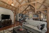 Living Room  Photo 3 of 16 in Modern Day Rustic Luxury Timber Frame Home by OakBridge Timber Framing