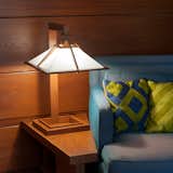 Photo of a Taliesin I Table lamp in the Frank Lloyd Wight Rosenbaum House located in Florence, AL.