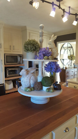 solid wood 2 tier display stand
bunnies not ncluded!