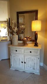 White washed entryway chest