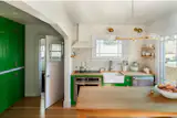 A 1930 bungalow in Gladstone Oregon gets a new kitchen without altering any of the original architecture.