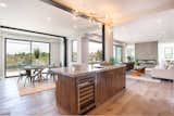 Kitchen island and dining area