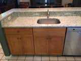 Knotty Cherry, Granite Countertop, Undermount Sink  Photo 5 of 8 in Cabinets by Stowell Hill Designs