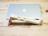 Wooden laptop stand