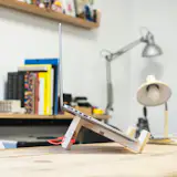 Wooden laptop stand