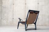 The Sling Chair in Charcoal and Brown Leather | Fernweh Woodworking