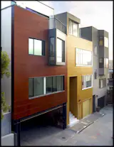 I swoon and the thought of living in this enclave of modern architecture  high up on Telegraph Hill.