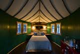 Bedroom, Wall Lighting, Bed, Night Stands, Storage, and Dark Hardwood Floor The Willow &amp; Juniper tree house by ArtisTree  Photo 5 of 16 in Experience Tree-Top Living at One of These Sustainable Tree Houses