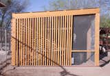 The walls are comprised largely of dimensional lumber in standard sizes as well as wire mesh. Some lumber was pressure treated to avoid rot and termite damage.  Photo 6 of 13 in Budget Breakdown: An Architect Builds a New Chicken Coop For Less Than $1.5K
