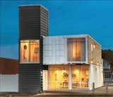 live/work 2070 shipping container home exterior