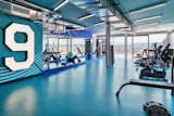 The hotel’s blue-walled gym, complete with an impressive view of Florence, is designed to inspire.
