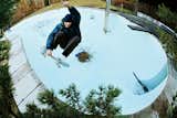 During the late 1970s and early 1980s, empty kidney pools presented ideal conditions for the development of skateboarding and its complex tricks because of their curved corners and pool edges.