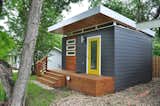 This 14' x 16' tiny home serves as a guesthouse for an Austin family, who also use it as a short-term rental during the city’s busy spring and fall seasons.