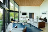 Portland midcentury renovation living room