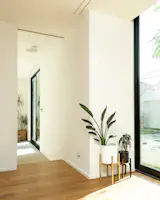 Thanks to the many energy-efficient measures that were taken in the renovation, “most of the home was remodeled so it effectively was built similarly to new construction,” says Santa Ana.