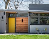 Originally featured in Better Homes & Gardens as "The House You Asked For," its colorful built-ins, modern wall treatments, and indoor/outdoor living were a direct response to reader input, and were inspired by California Case Study architecture. The house had great bones and a strong midcentury aesthetic and was originally designed by local architects Brooks Buderus and Gerald Siegwart.