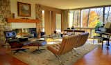 The Living Room glows with the fall colors.  Knoll and Herman Miller furniture.  