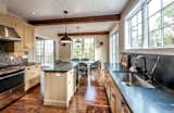 The Grantham Lakehouse kitchen is clean and elegant.