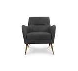#essentialhome #upholstery #midcentury #modern #armchair #brass