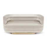 #essentialhome #upholstery #midcentury #modern #sofa #leather #brass