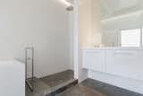 Master Bathroom, with Santini plumbing fixtures & Lacava solid surface soaking bathtub