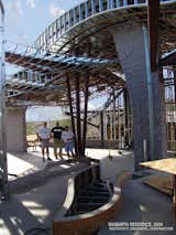 A somewhat complicated steel framing system, Architect  really challenged the Engineer and the Builder!