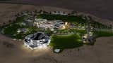 Aerial showing new oasis in desert  Photo 2 of 12 in Desert Villa Spa Retreat by SpaceLineDesign Architects
