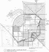 Roof framing plans showing steel beams and composite wood joists.