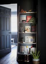 Stylish display shelving in the entrance hallway.