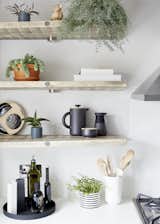 Kitchen and Ceramic Tile Backsplashe Timber shelves made from reclaimed scaffold boards.  Search “bathwalls--ceramic-tile” from Artillery House