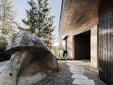 Exterior, House Building Type, Metal Roof Material, Wood Siding Material, Mid-Century Building Type, Flat RoofLine, and Stone Siding Material  Photo 1 of 18 in LAKE TAHOE | LAKEFRONT HOUSE by RO  |  ROCKETT DESIGN