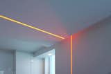 Color LED embedded in wall and ceiling
