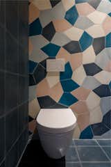 concrete tile bathroom