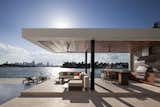 Outdoor kitchen featuring a cantilevered cabana 
