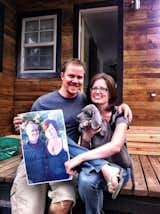 The day Macy, James & Denver (their puppy) moved into the “Mini Motives Tiny House.