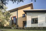 Young faced his home with a collage of exterior materials including Hardie board, Fry Reglet architectural metal, corrugated metal siding panels and stucco. 