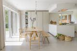 Open plan dining and kitchen area