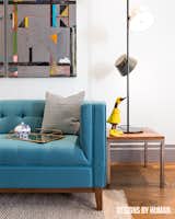 Gus Modern sofa against clean walls.