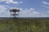 Observation tower at the nearby Dixon Waterfowl Refuge
