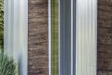 The combination of materials and their use creates beautiful patterns and geometry