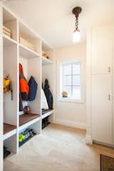Storage, Shelves, Living Room, Bench, Ceiling Lighting, Pendant Lighting, and Accent Lighting Edwardian Renovation - Mud Room  Photo 17 of 20 in Edwardian Renovation by Solares Architecture