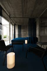 A captivating interplay of industrial concrete and rich, bold hues, creating a stylish and serene bedroom retreat. #mb3h #industrialstyle #concreteinteriors #modernbedroom