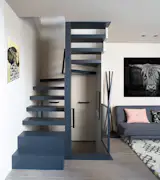 Entrance staircase and Living room 